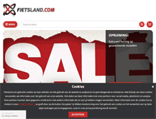 Tablet Screenshot of fietsland.com